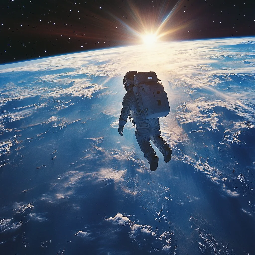Astronaut using data to improve digital performance