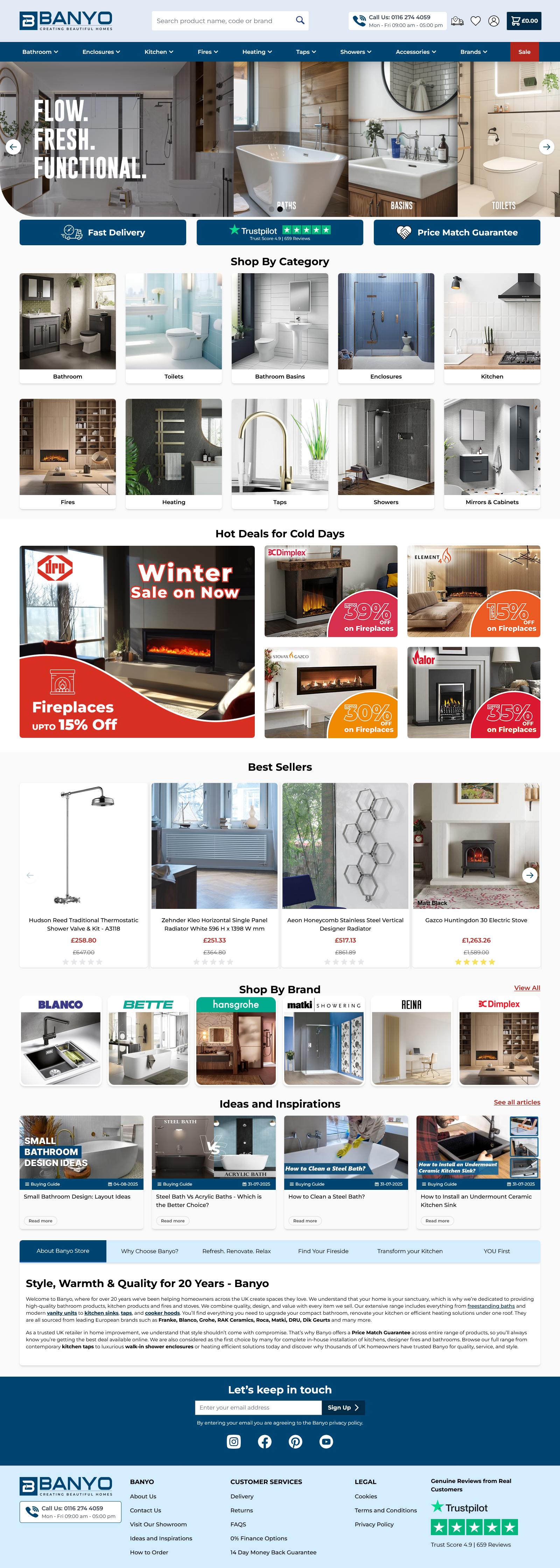 Banyo website preview