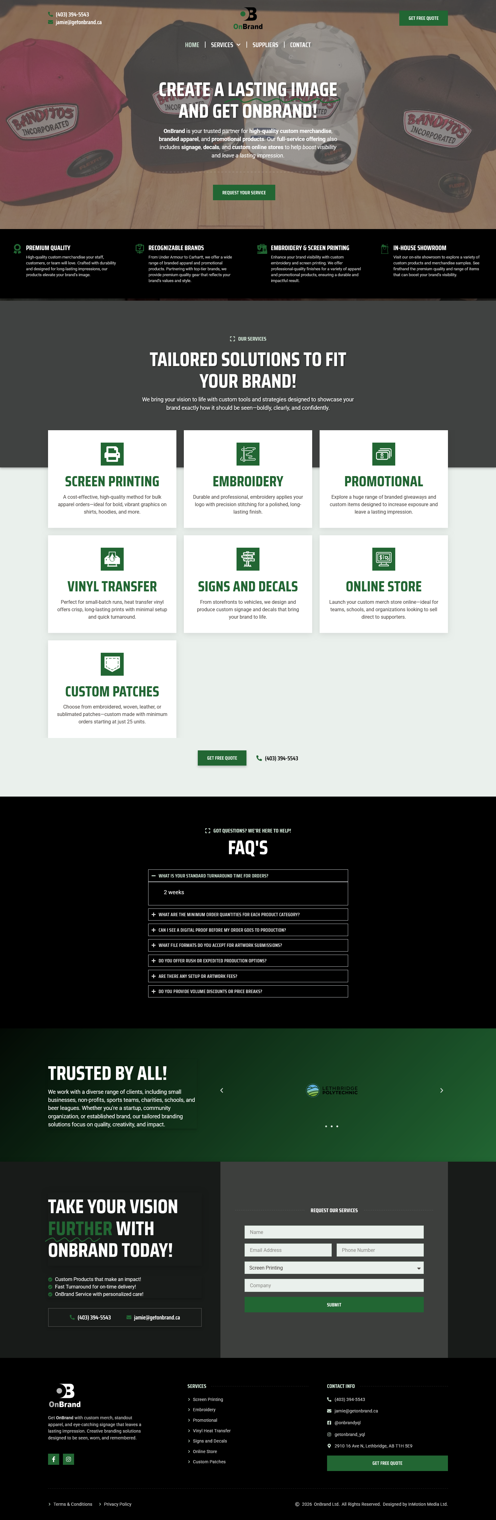 OnBrand website preview
