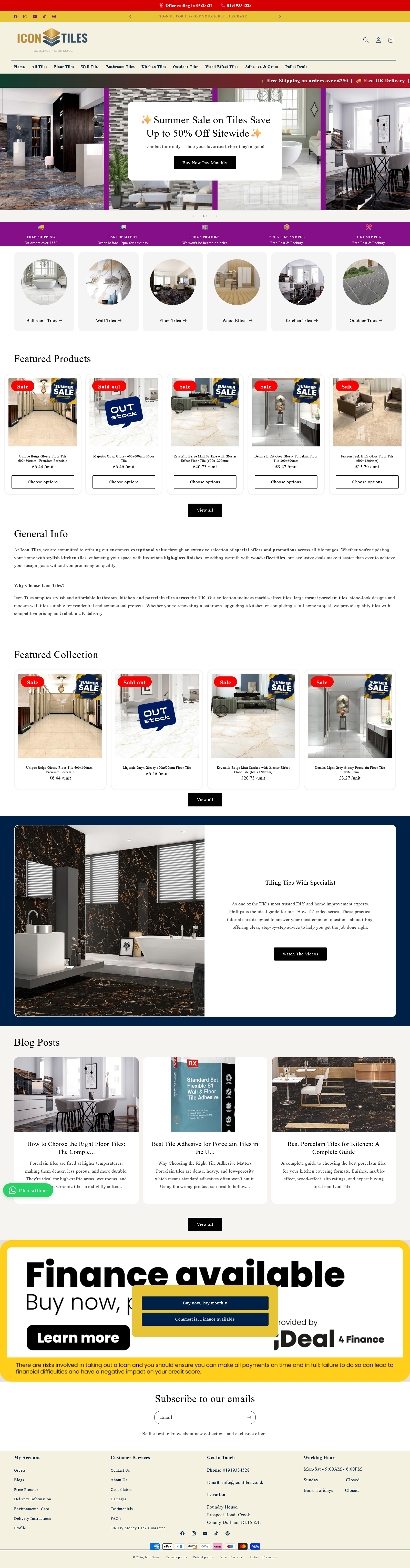 Icon Tiles website preview