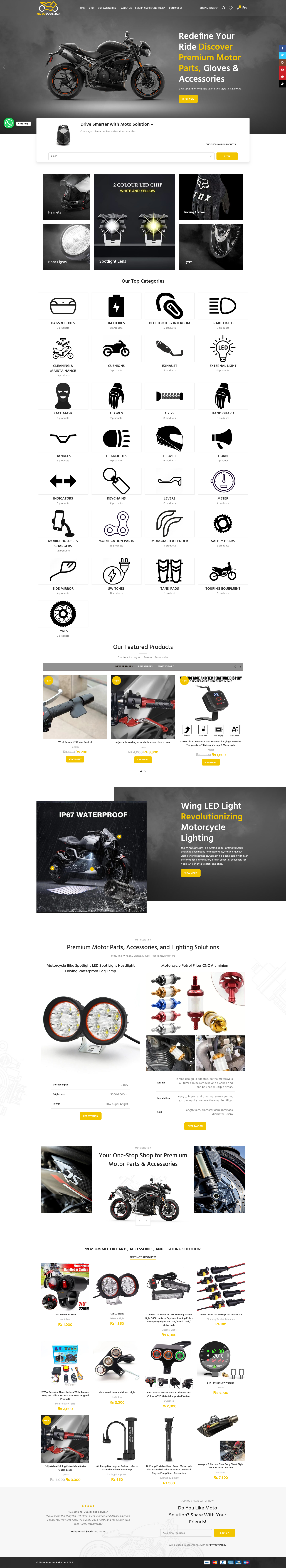 Moto Solution Pakistan website preview