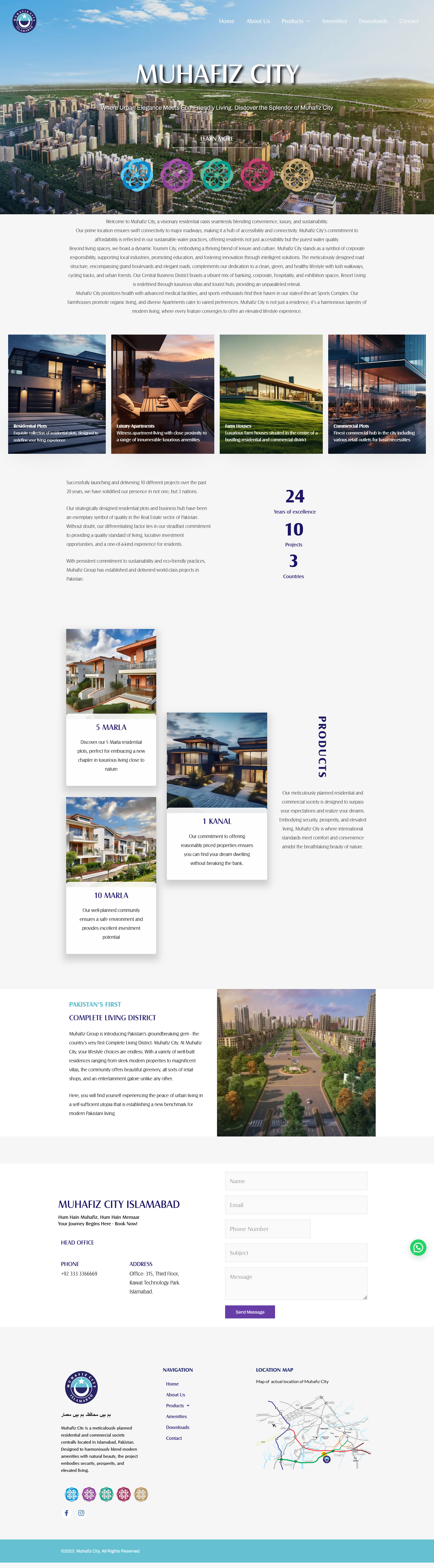 Muhafiz City website preview