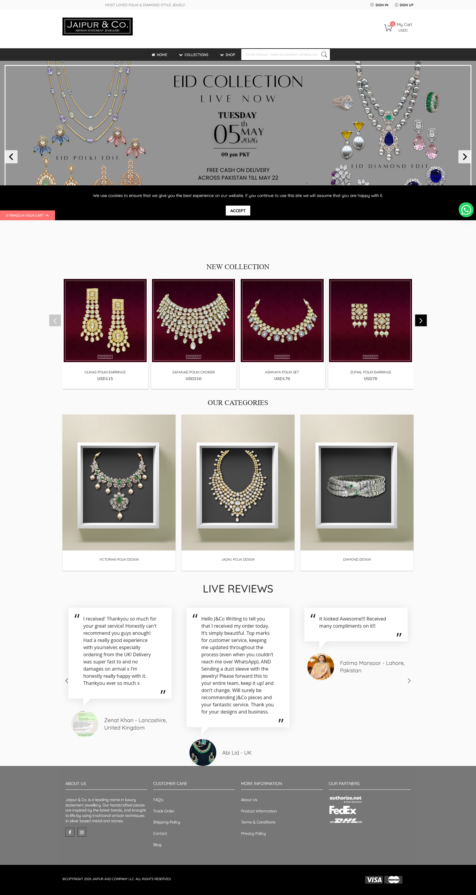 Jaipur & Co. website preview