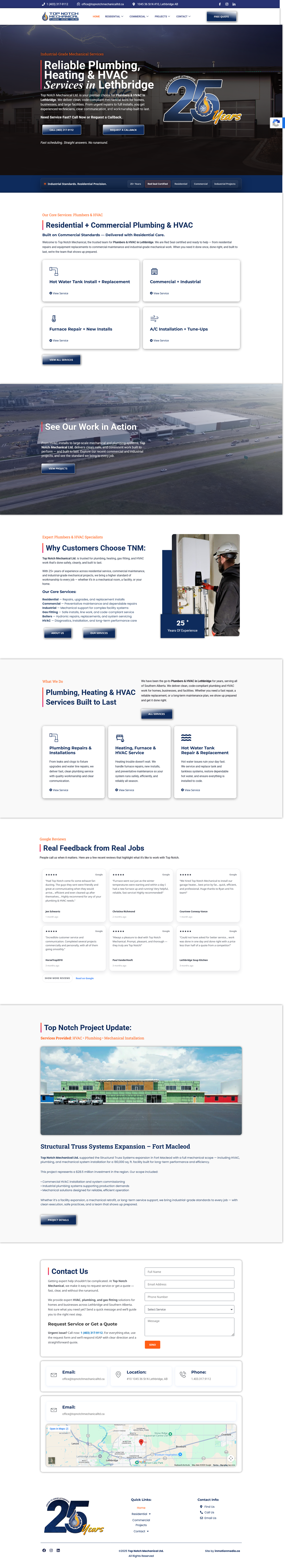 Top Notch Mechanical website preview