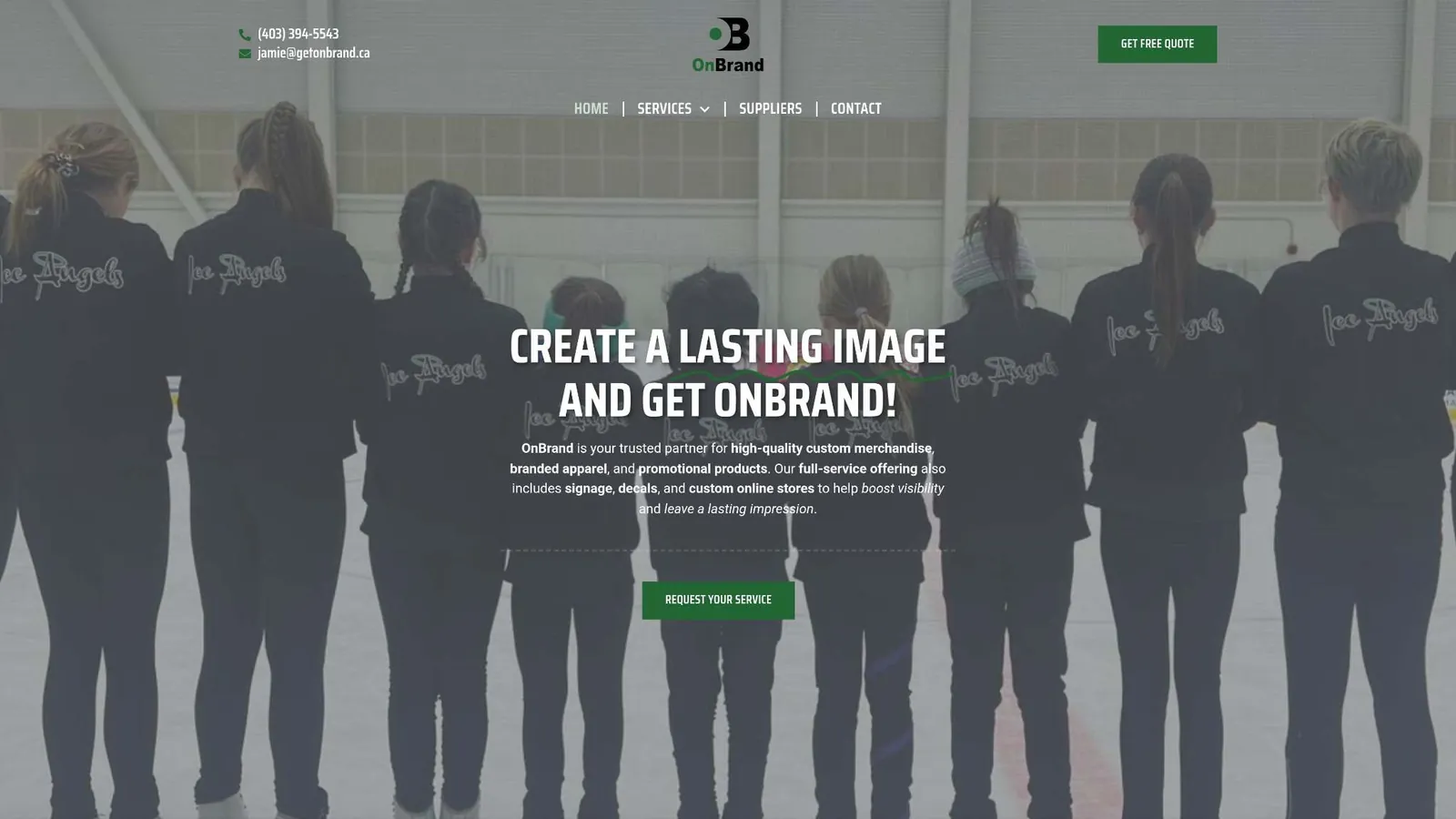 OnBrand website home page